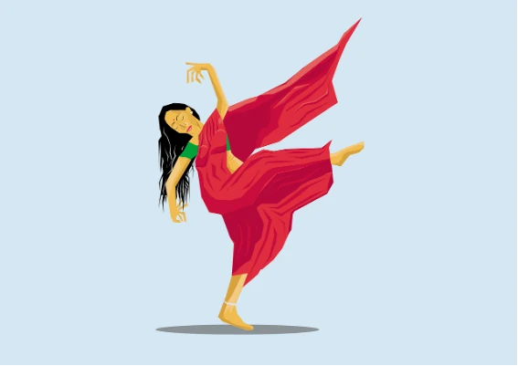 Imagen de una mujer realizando danza